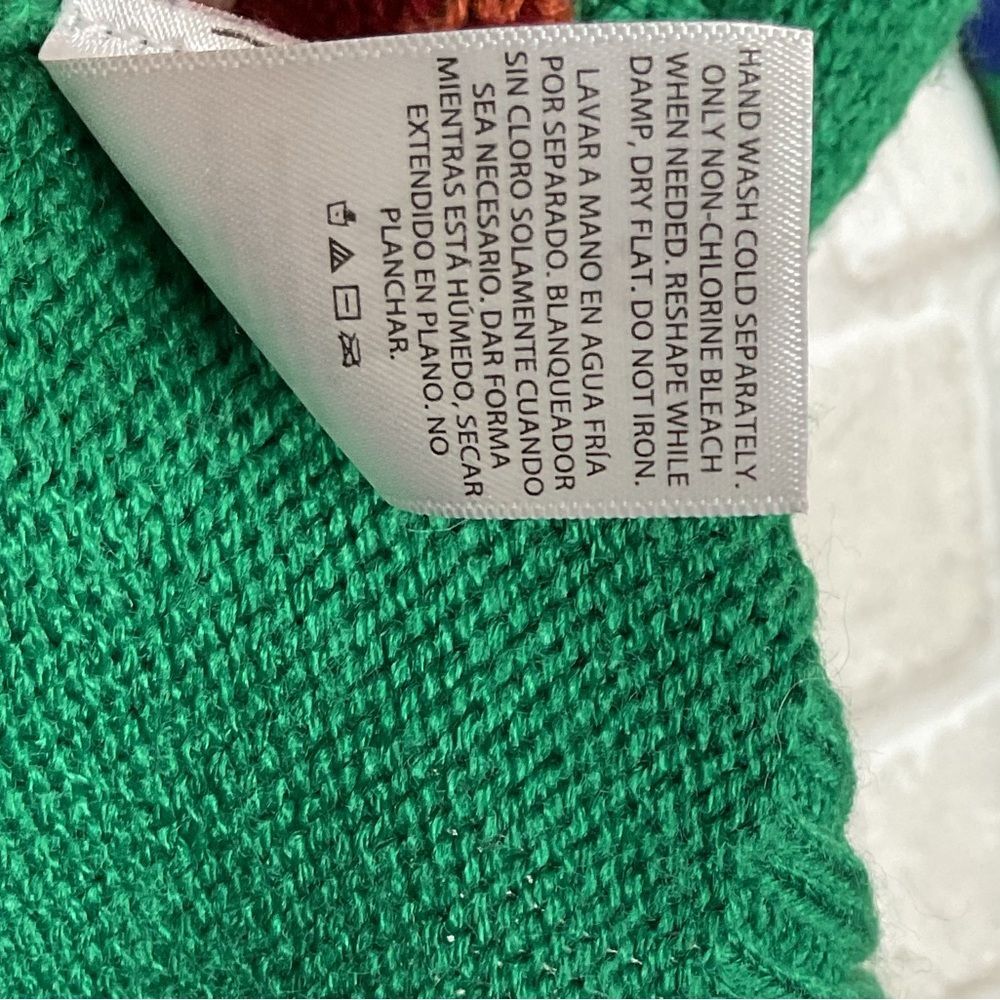 Festive Knit Green Christmas Santa Crewneck Size XL 14-16 - Picture 16 of 16